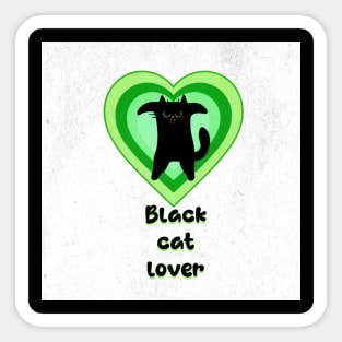 Black Cat Lover Sticker